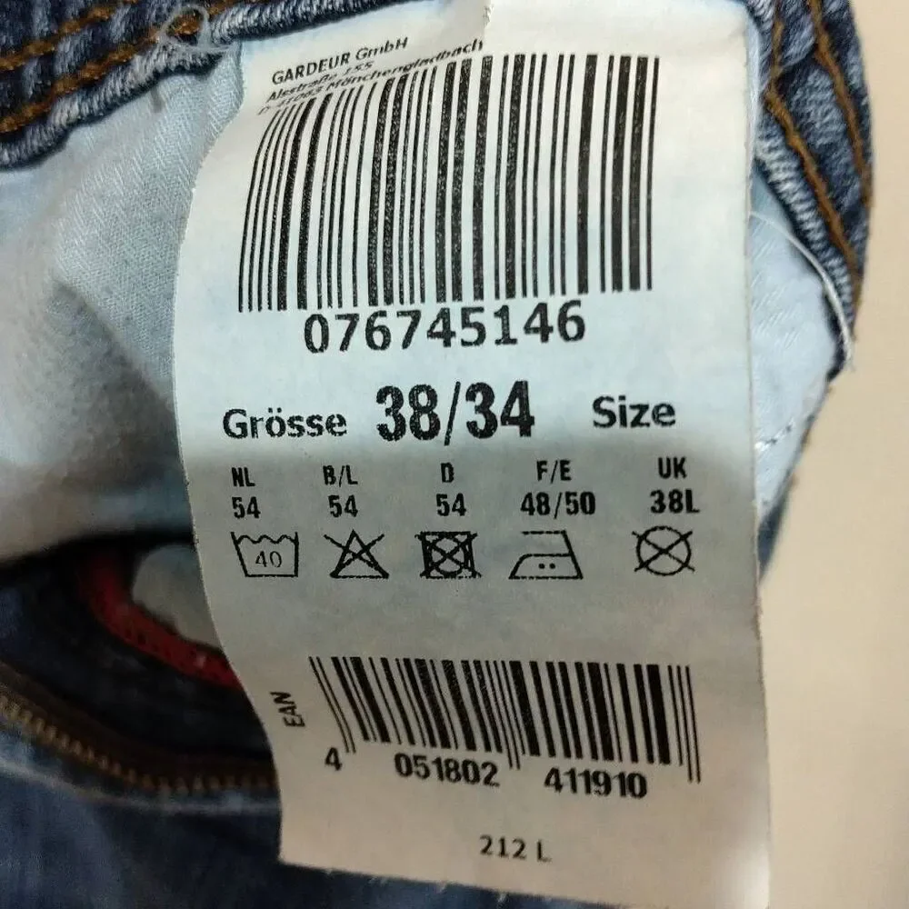 Atelier Gardeur Mens Jeans Size 38x30